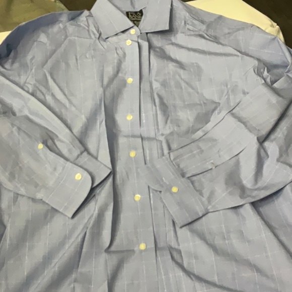 Mens Jos. A  Bank Long Sleeve Dress Shirt Blue Size 16.5-34 - Picture 1 of 4